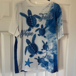 Blue Sea Turtle T-Shirt
